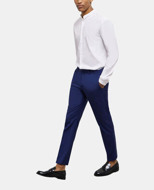 The Kooples HOMBRE NAVY pantalón traje micromotivo azul marino