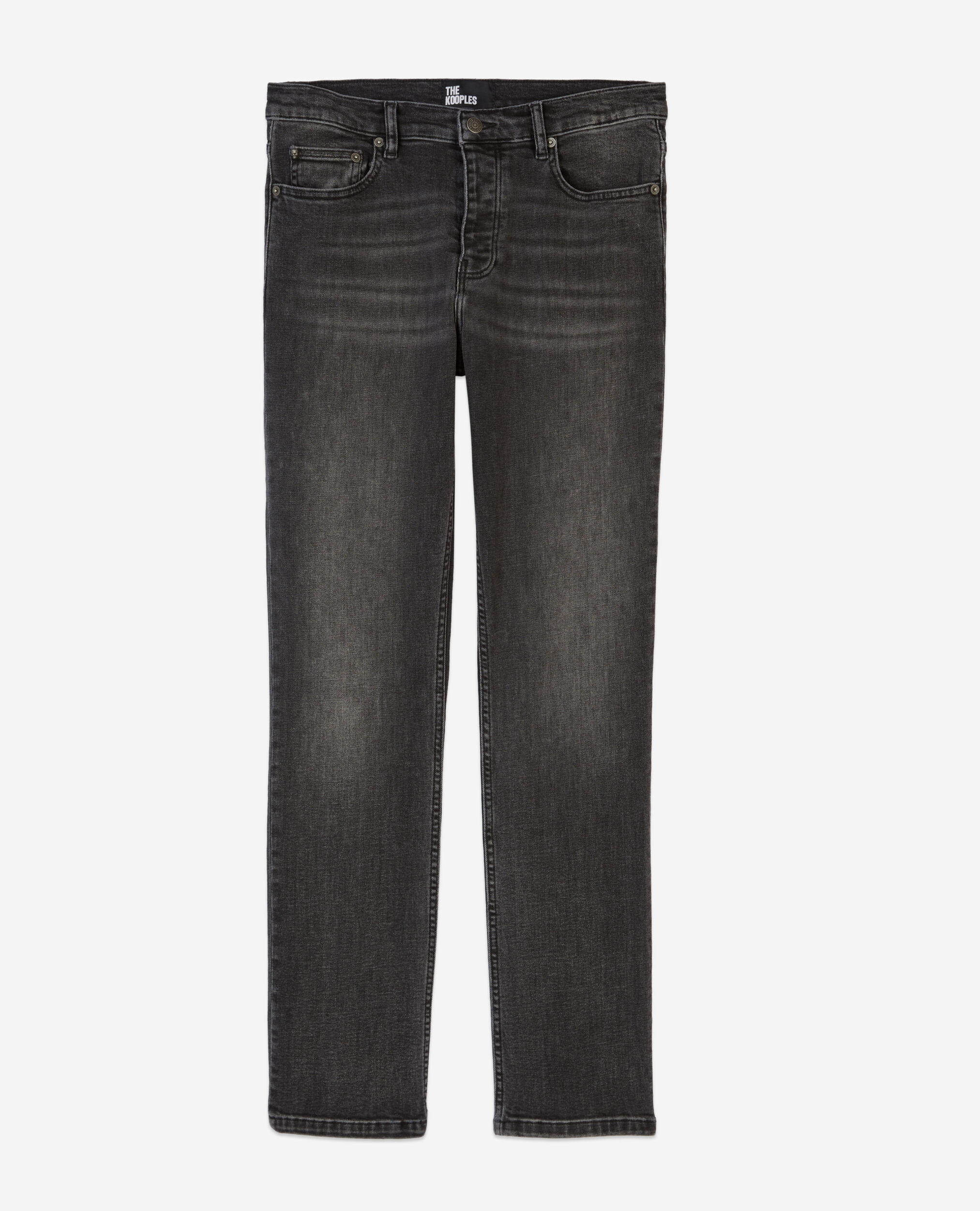 Graue Slim-Fit Jeans, DARK GREY, hi-res image number null