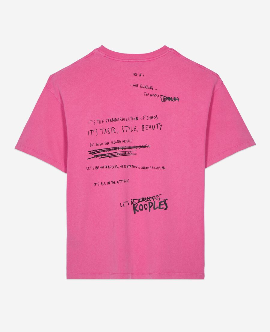 The Kooples MEN FUSHIA pink what is t-shirt