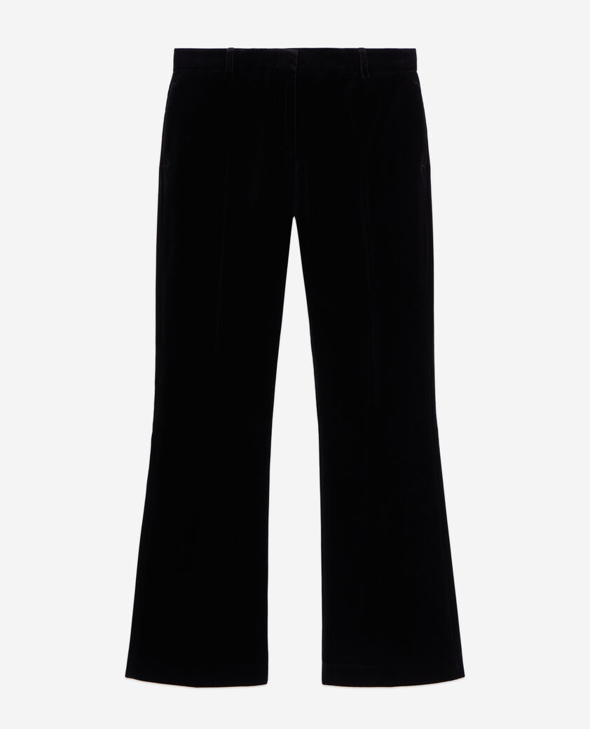 The Kooples WOMEN BLACK black velvet suit trousers