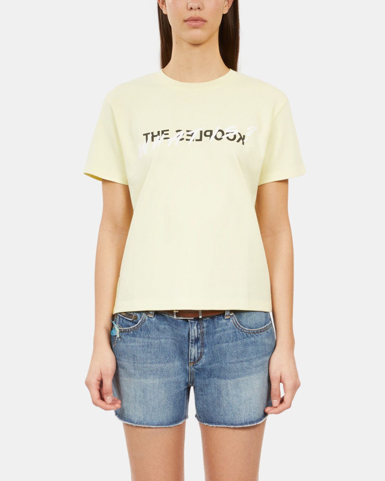 The Kooples FEMME BRIGHT YELLOW t-shirt what is jaune clair