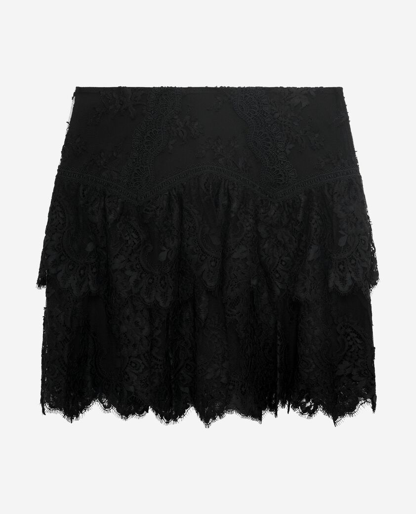 The Kooples MUJER BLACK falda negra de encaje