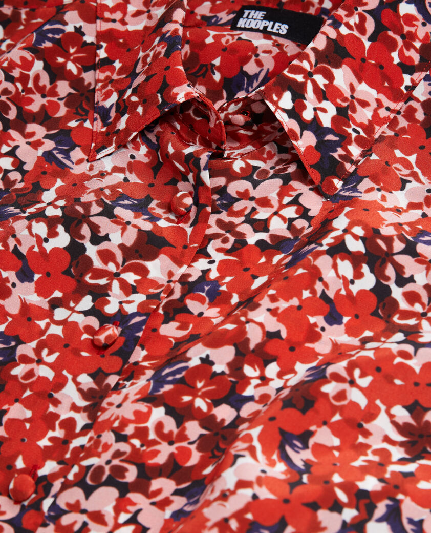 The Kooples WOMEN null red floral print shirt