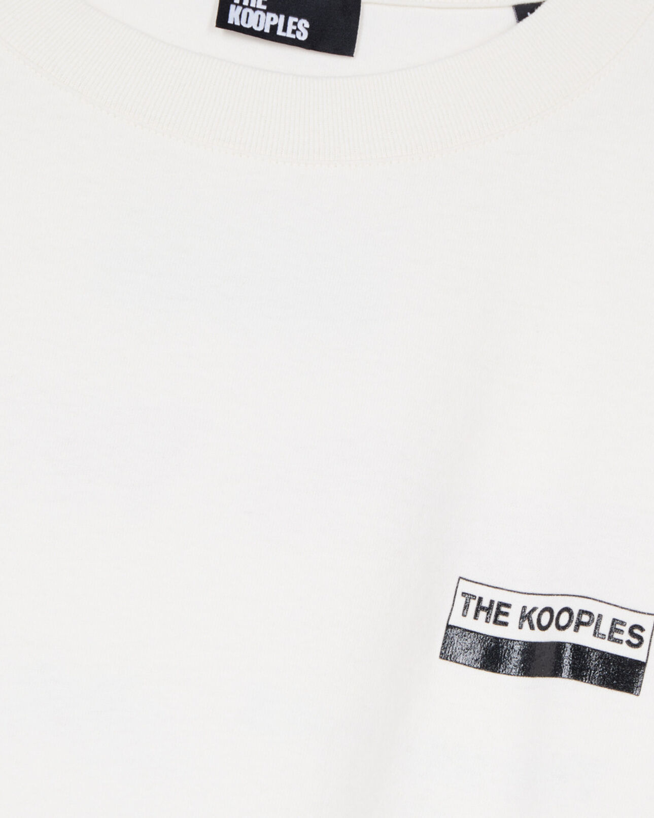 The Kooples HOMME ECRU t-shirt oversize avec sérigraphie écru
