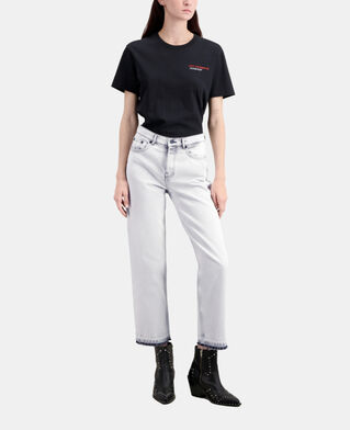 The Kooples WOMEN WHITE BLEACH straight bleached white jeans
