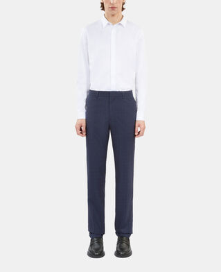 The Kooples HOMME NAVY pantalon de costume prince de galles en laine