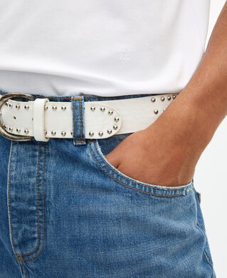 The Kooples MEN WHITE unisex plain white straight t-shirt