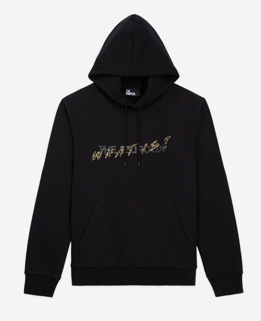 black and leopard print what is sweatshirt