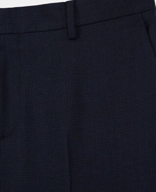 The Kooples HOMME NAVY pantalon de costume en laine bleu marine