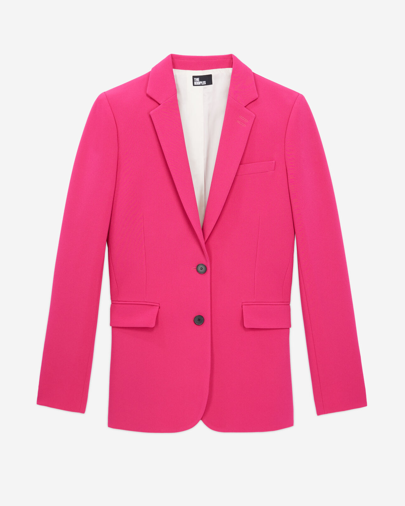 The Kooples FEMME PINK veste tailleur rose en crêpe