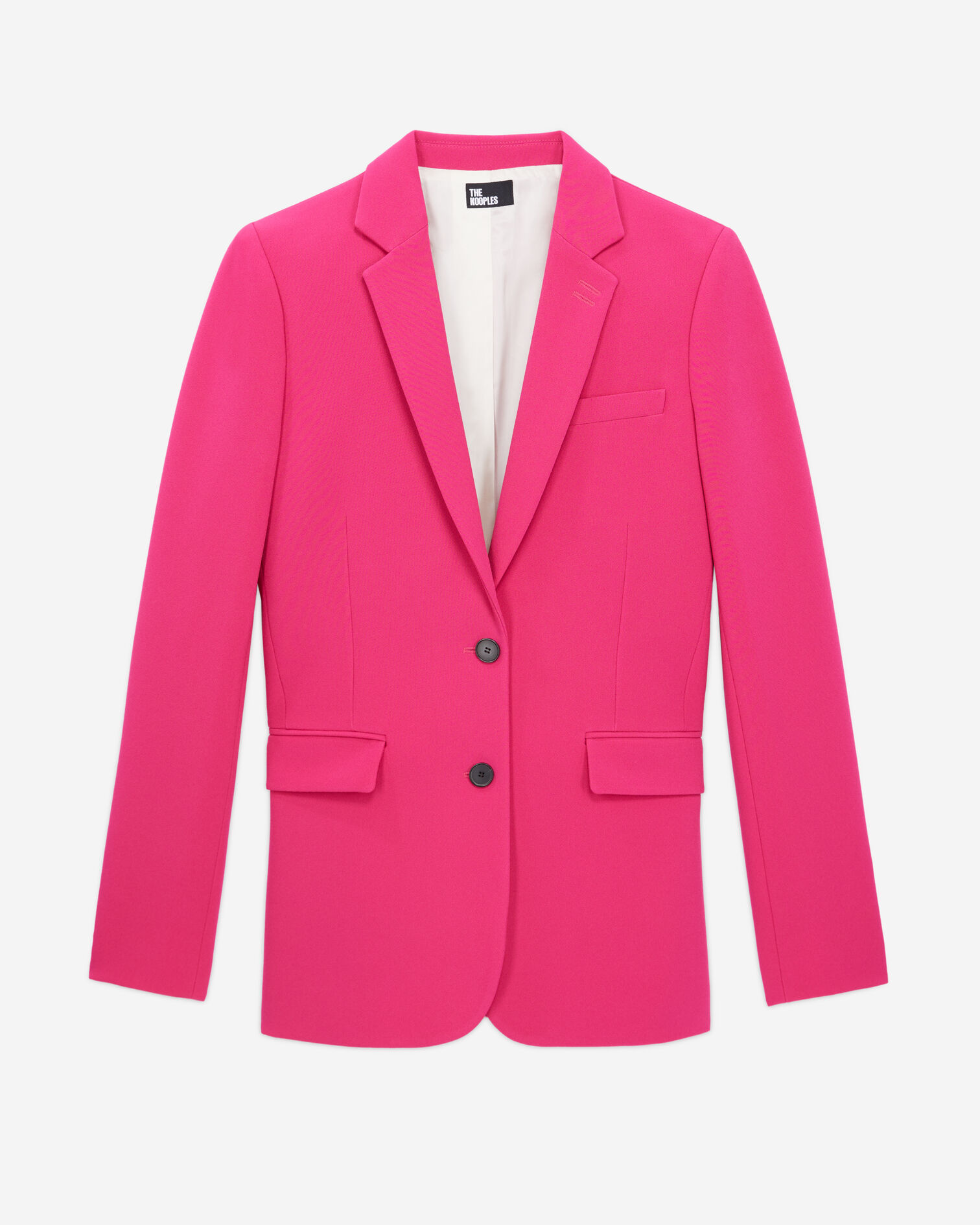 Veste tailleur rose en crêpe, PINK, hi-res image number null