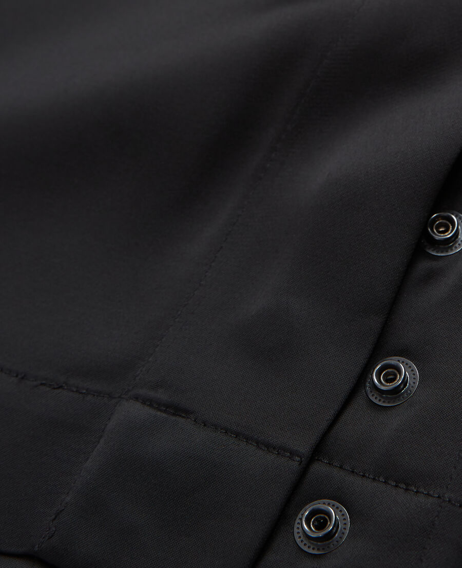 The Kooples HERREN BLACK schwarze hose mit satin-effekt