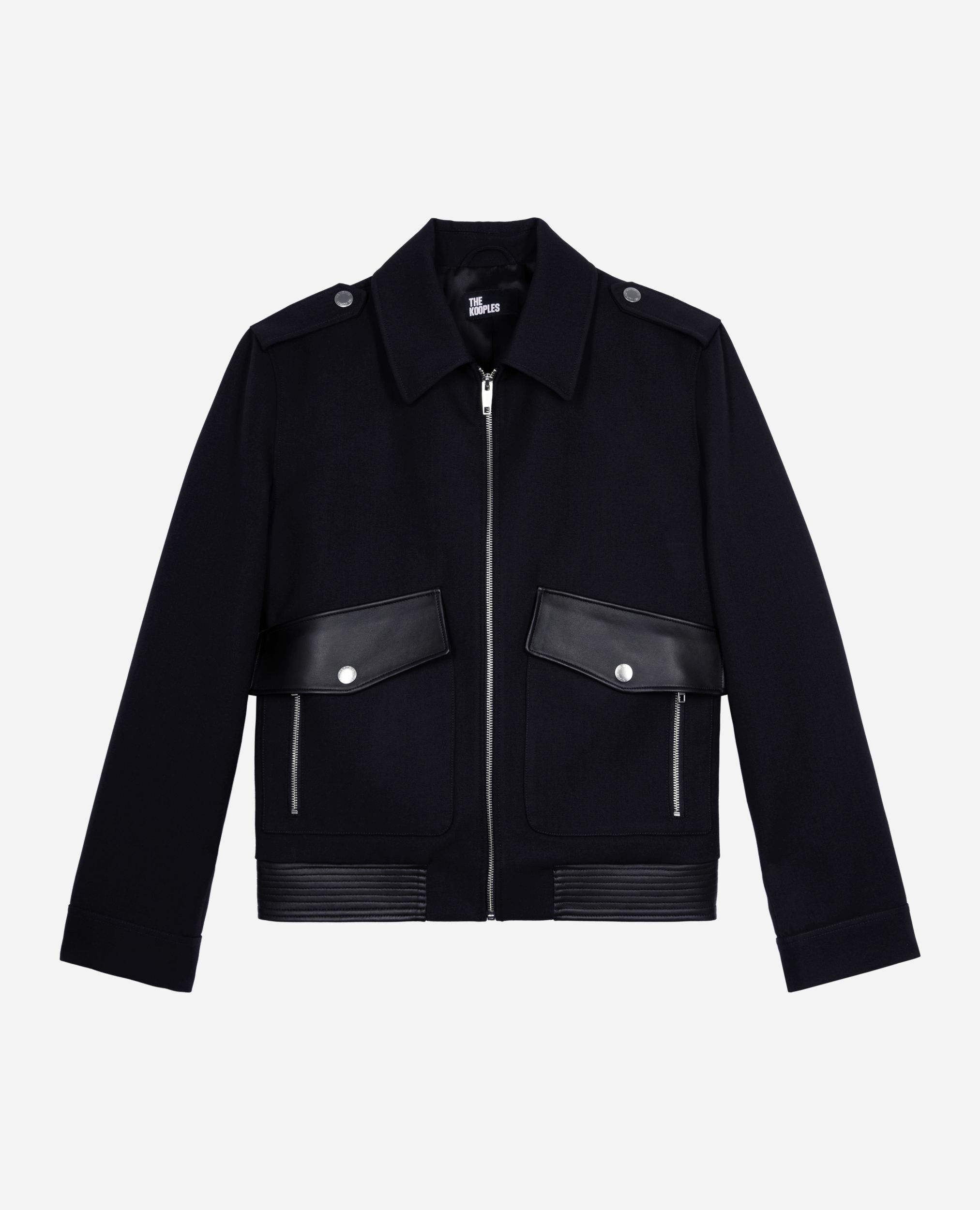 Navy blue wool jacket, NAVY, hi-res image number null