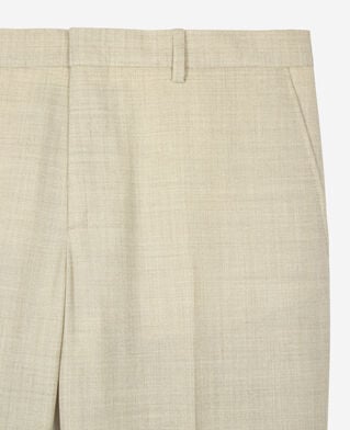 The Kooples HOMBRE BEIGE pantalones de traje de lana beige de corte entallado