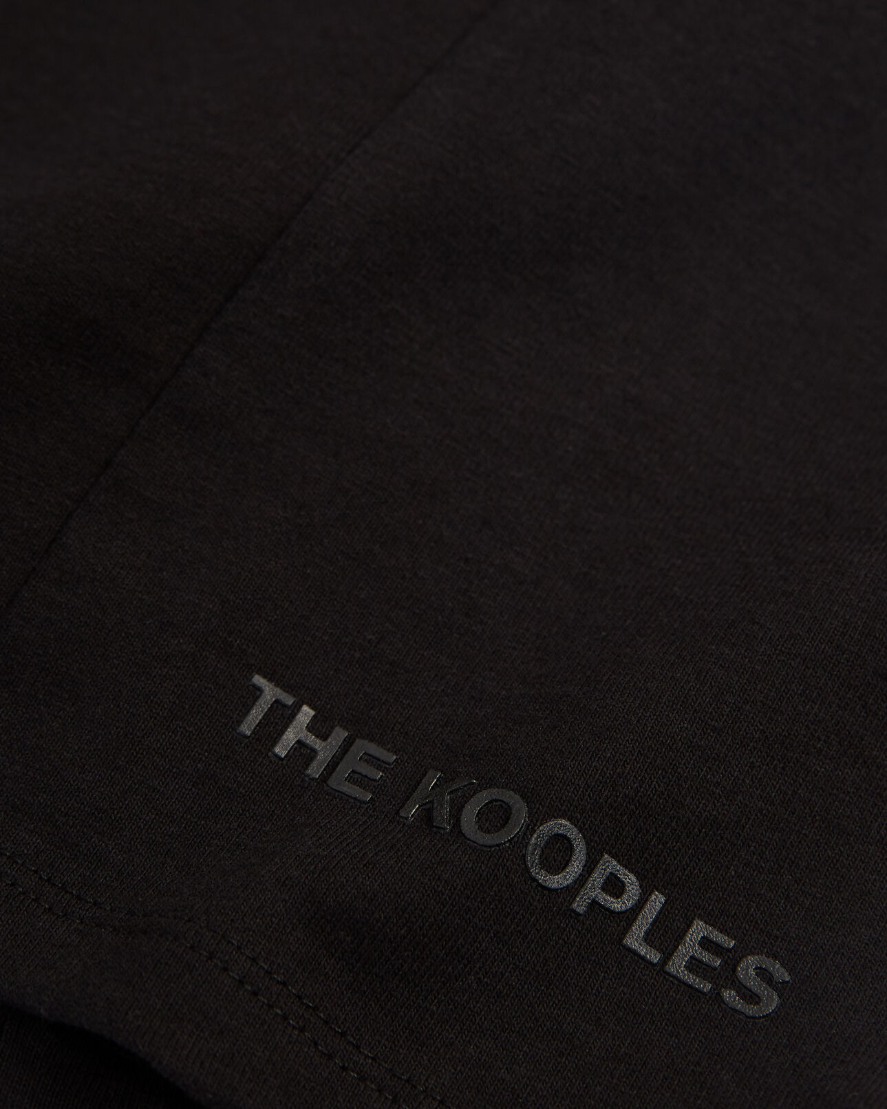 The Kooples FEMME BLACK WASHED robe t-shirt coton noir logo gomme