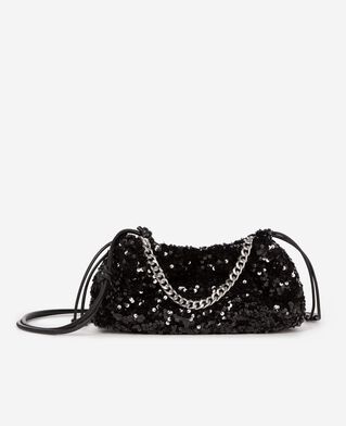 The Kooples FEMME BLACK sac taylor à sequins noir