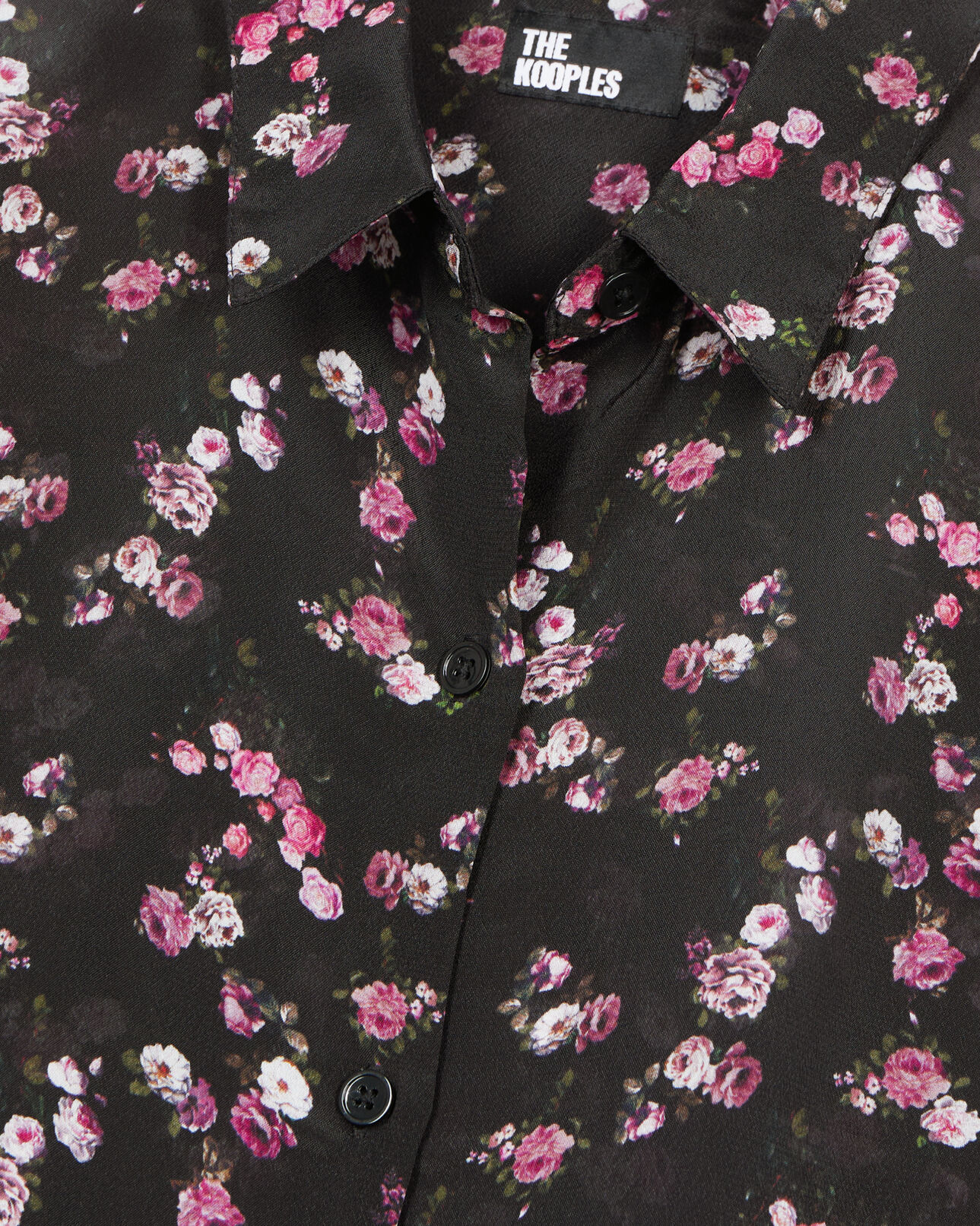 The Kooples FEMME BLACK chemise imprimé fleuri