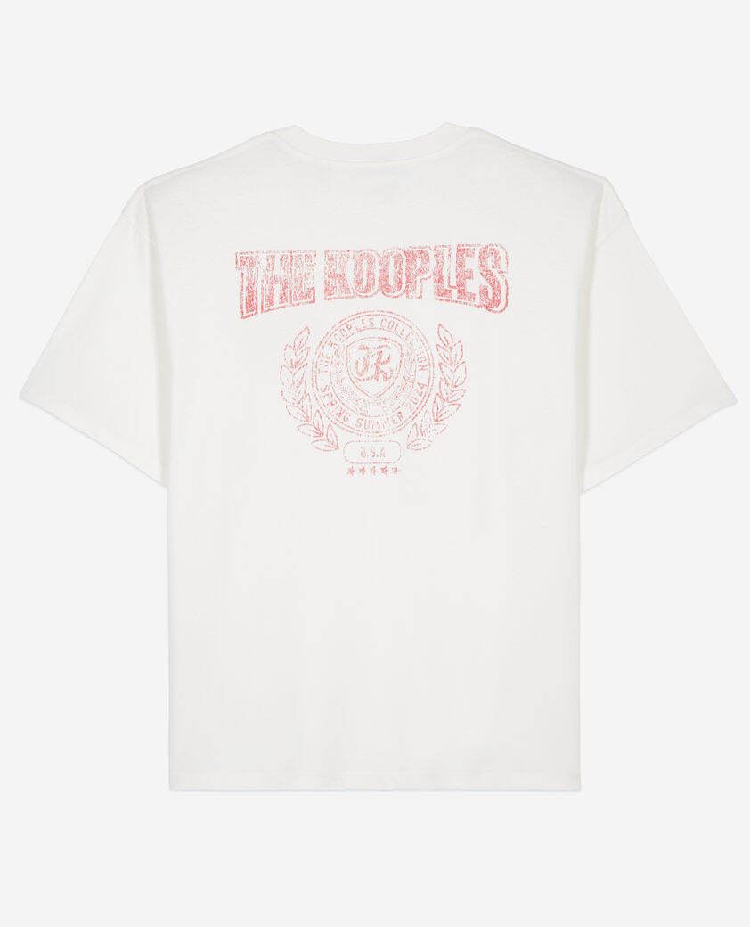 The Kooples MEN ECRU ecru t-shirt with blazon serigraphy