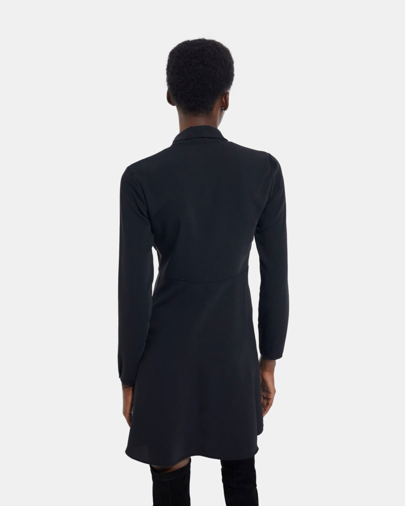 The Kooples FEMME BLACK robe courte noire