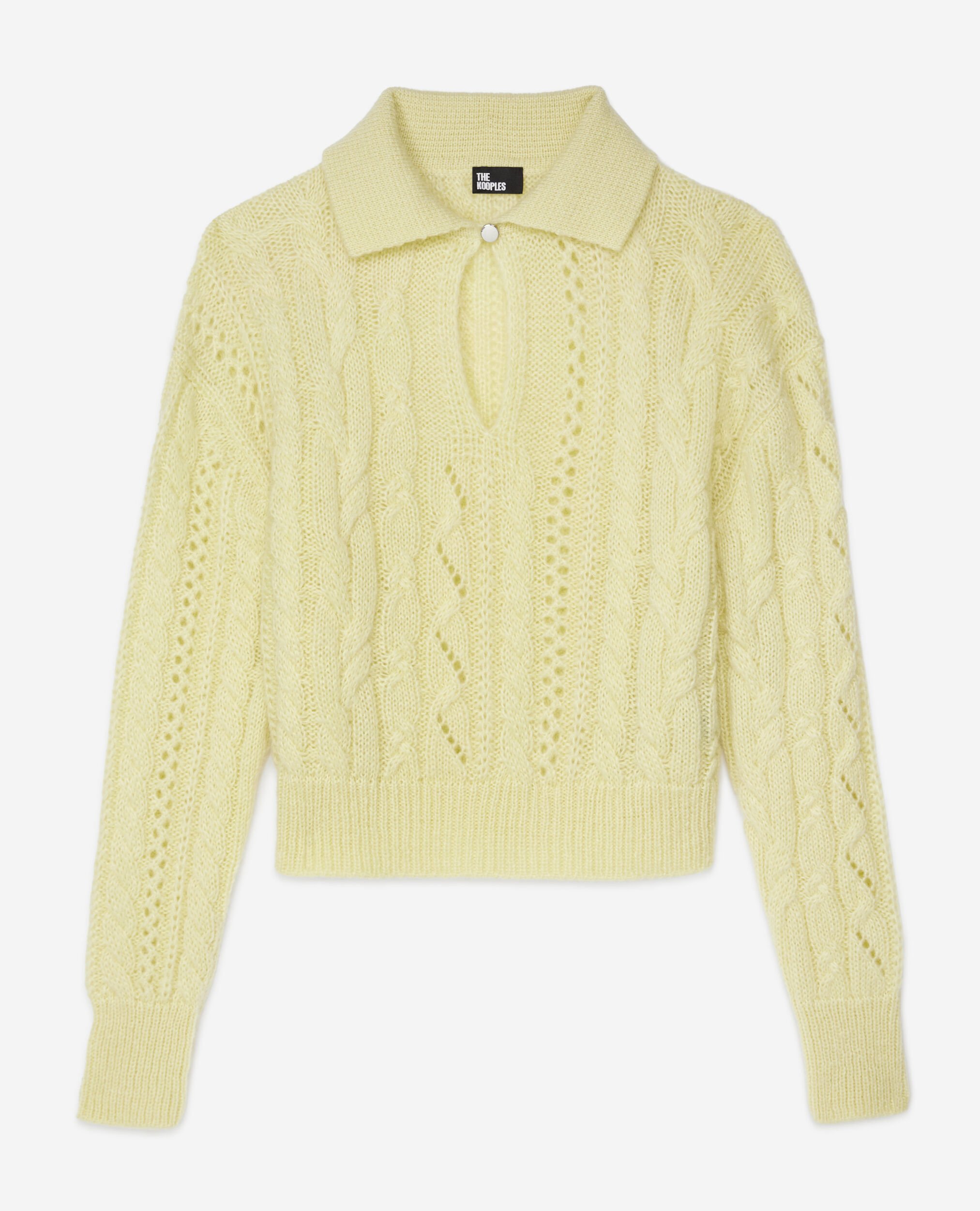 Gelber Pullover aus einer Wollmischung, YELLOW, hi-res image number null
