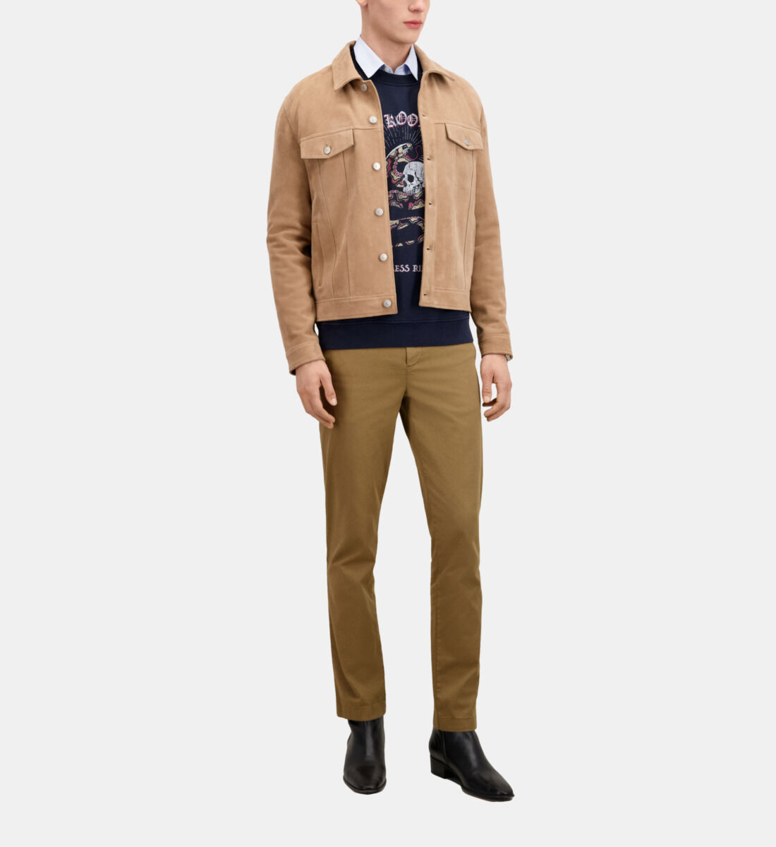 Veste cuir the kooples homme clearance