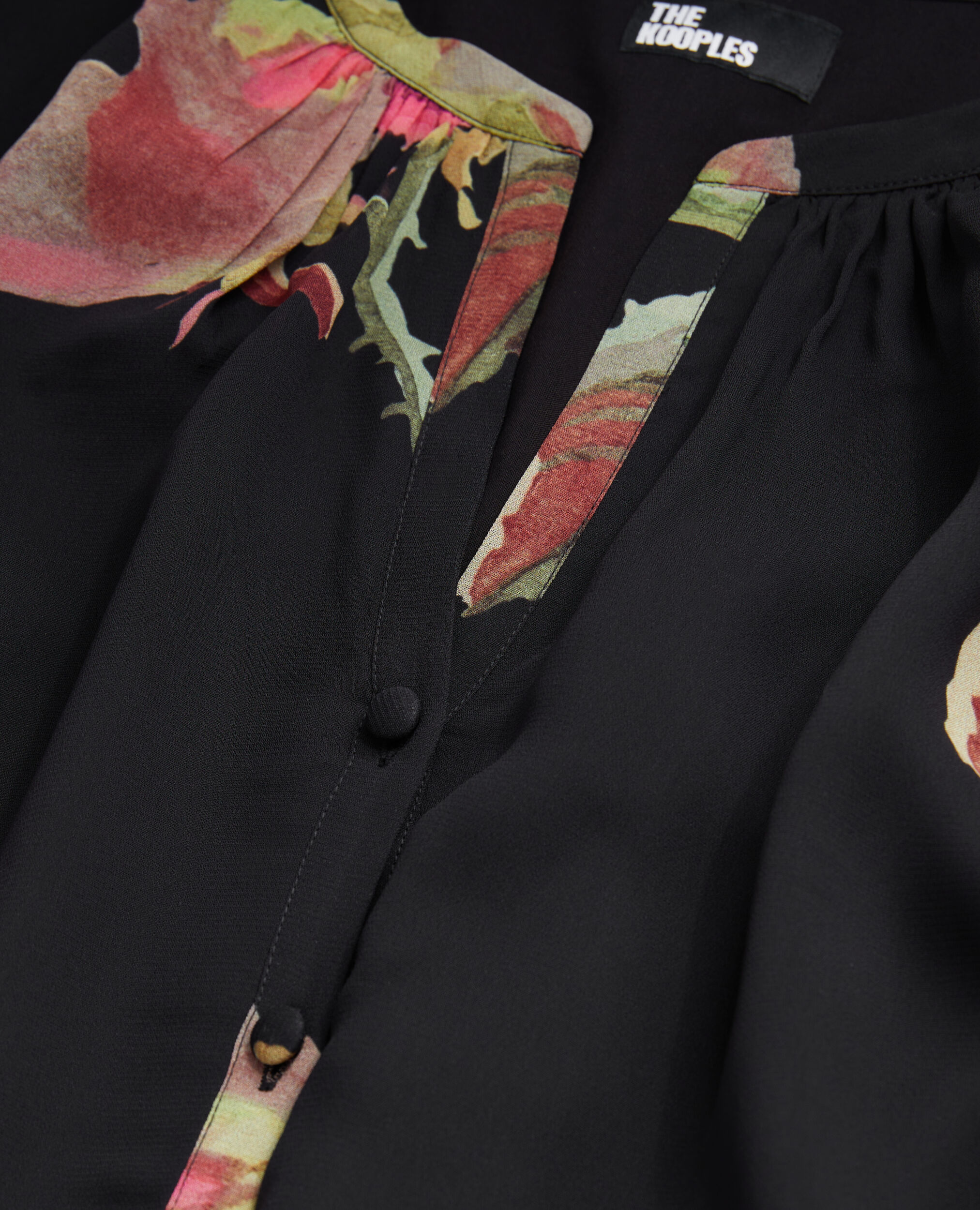 Long printed dress, PINK BLACK, hi-res image number null