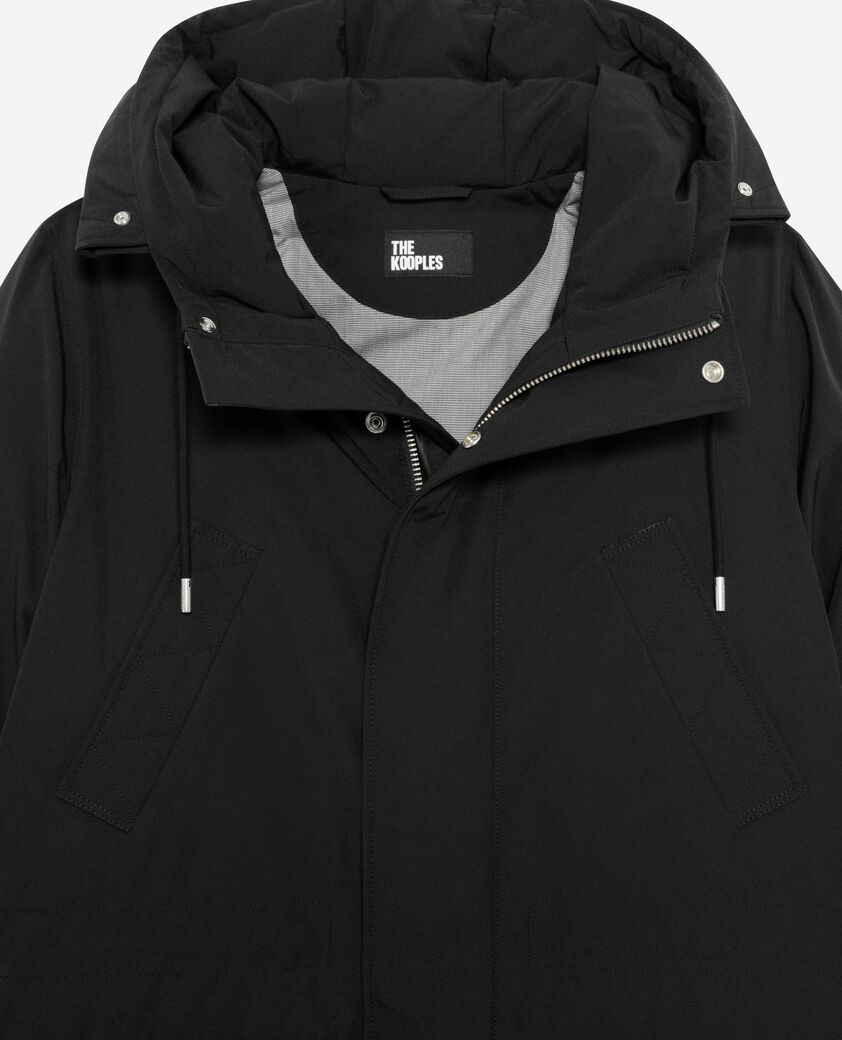 The Kooples MEN STONE grey water-repellent parka