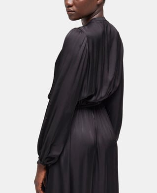 The Kooples FEMME BLACK robe longue noire