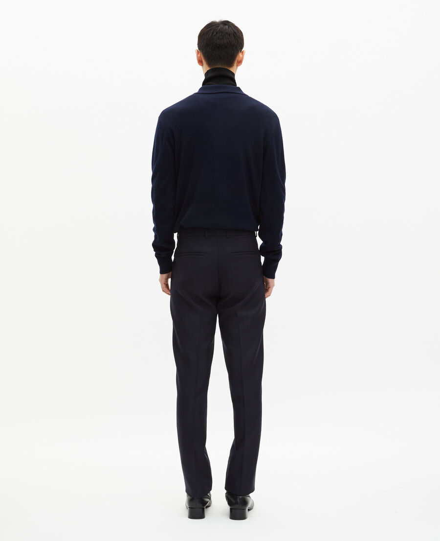 The Kooples HOMME NAVY pantalon droit marine