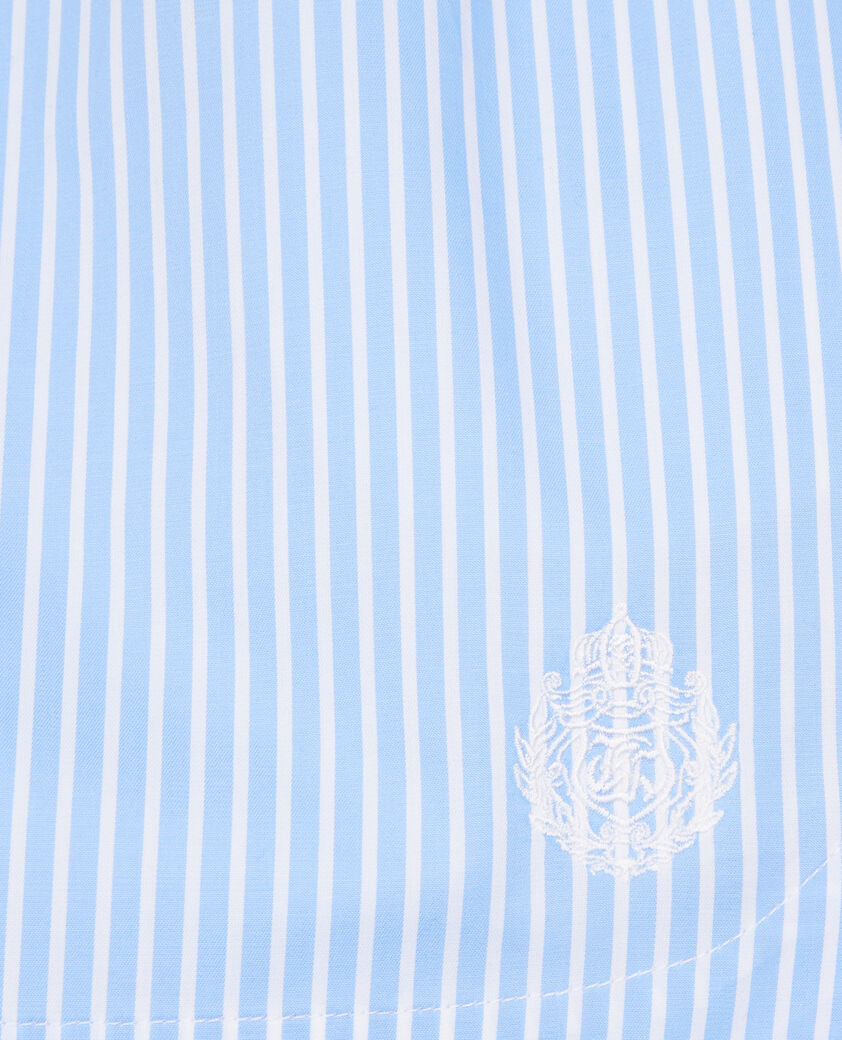 The Kooples WOMEN BLUE WHITE short striped skirt