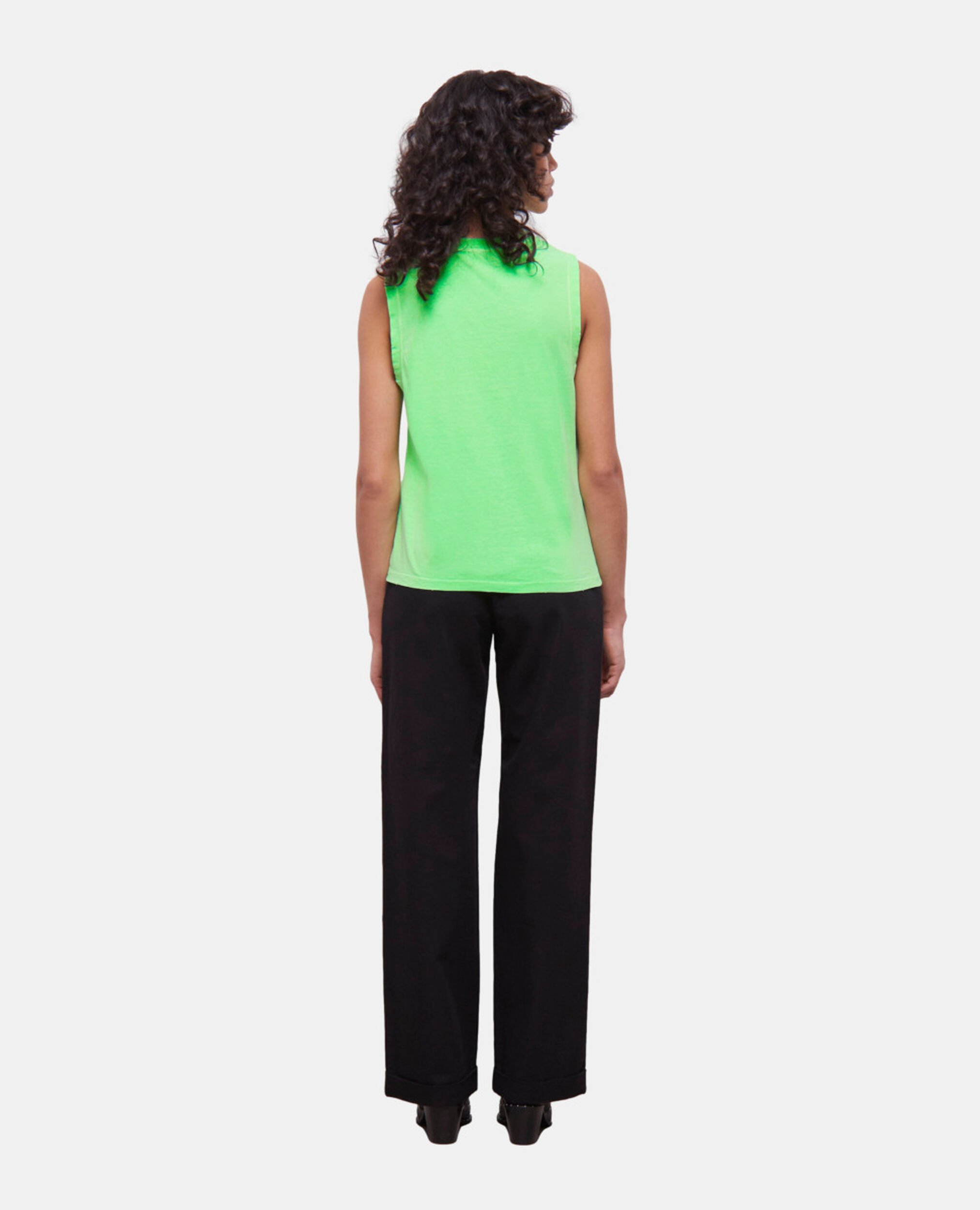 Neongrünes T-Shirt Damen mit Logo, VERT FLUO, hi-res image number null