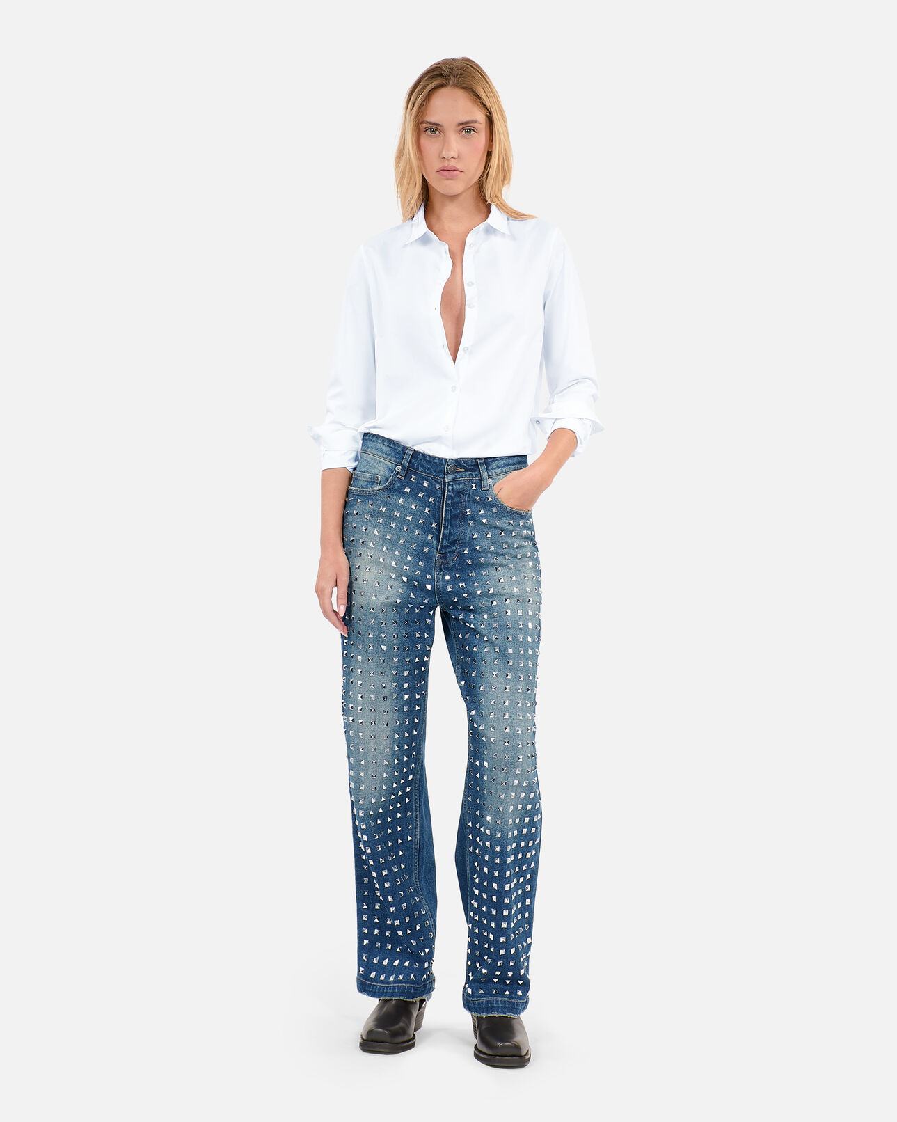 The Kooples F WHITE white poplin shirt