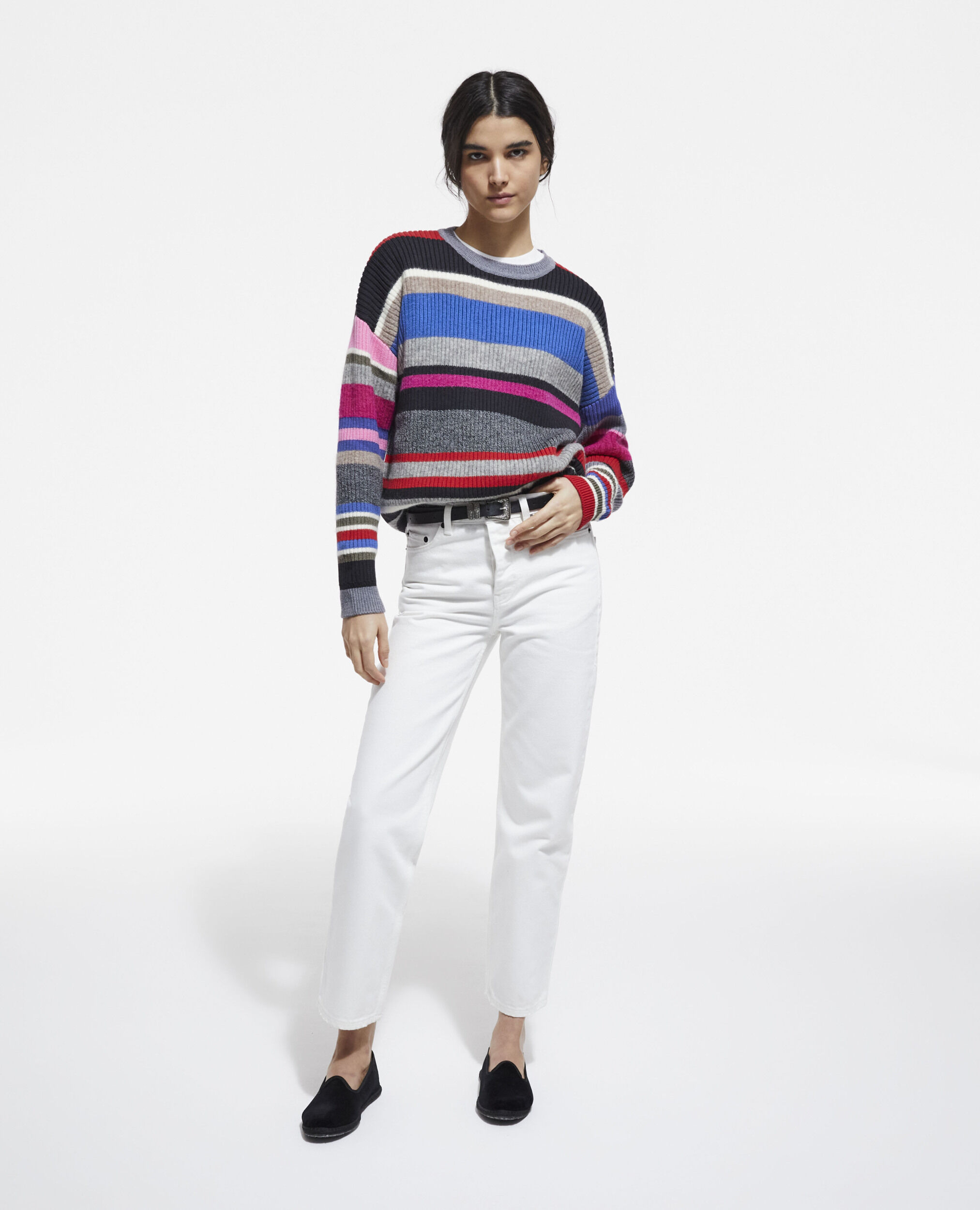 Mehrfarbiger Pullover, MULTICO, hi-res image number null