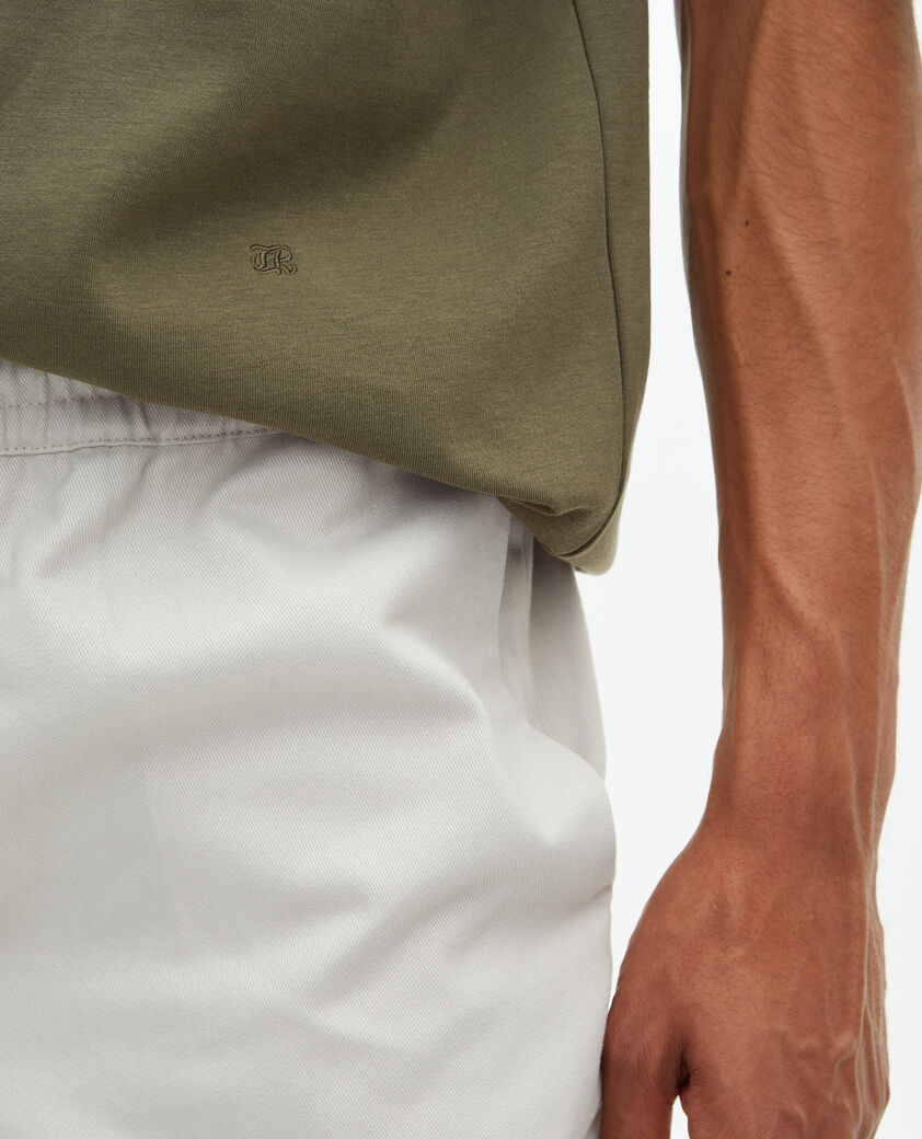 The Kooples MEN KAKI mixed large plain khaki t-shirt