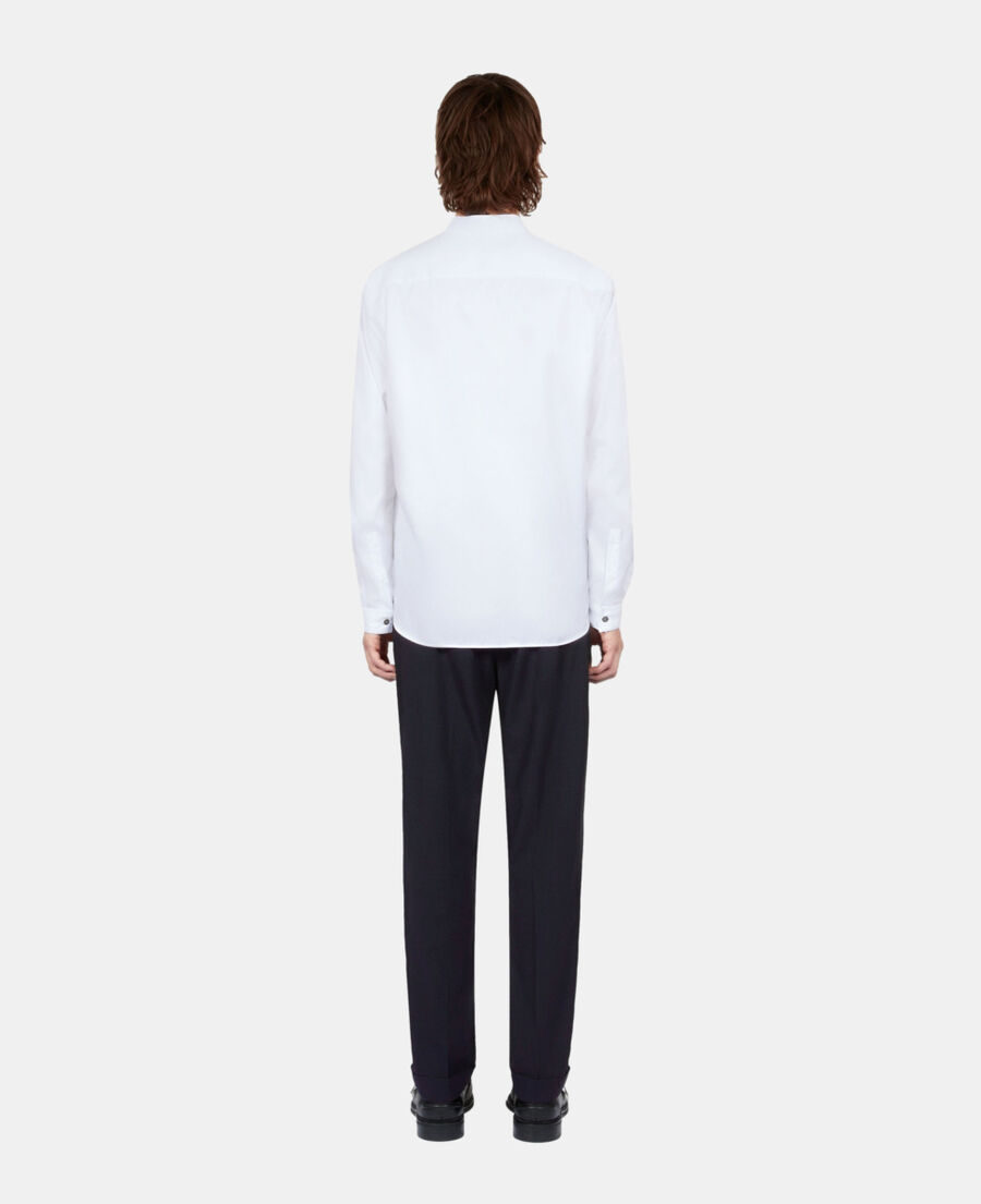 The Kooples H WHITE white twill formal shirt