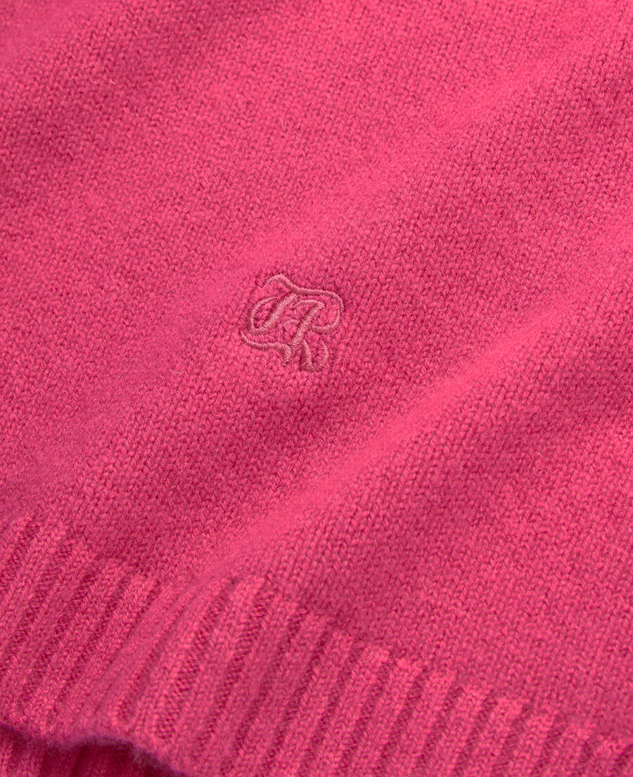 rosa pullover aus einer kaschmirmischung