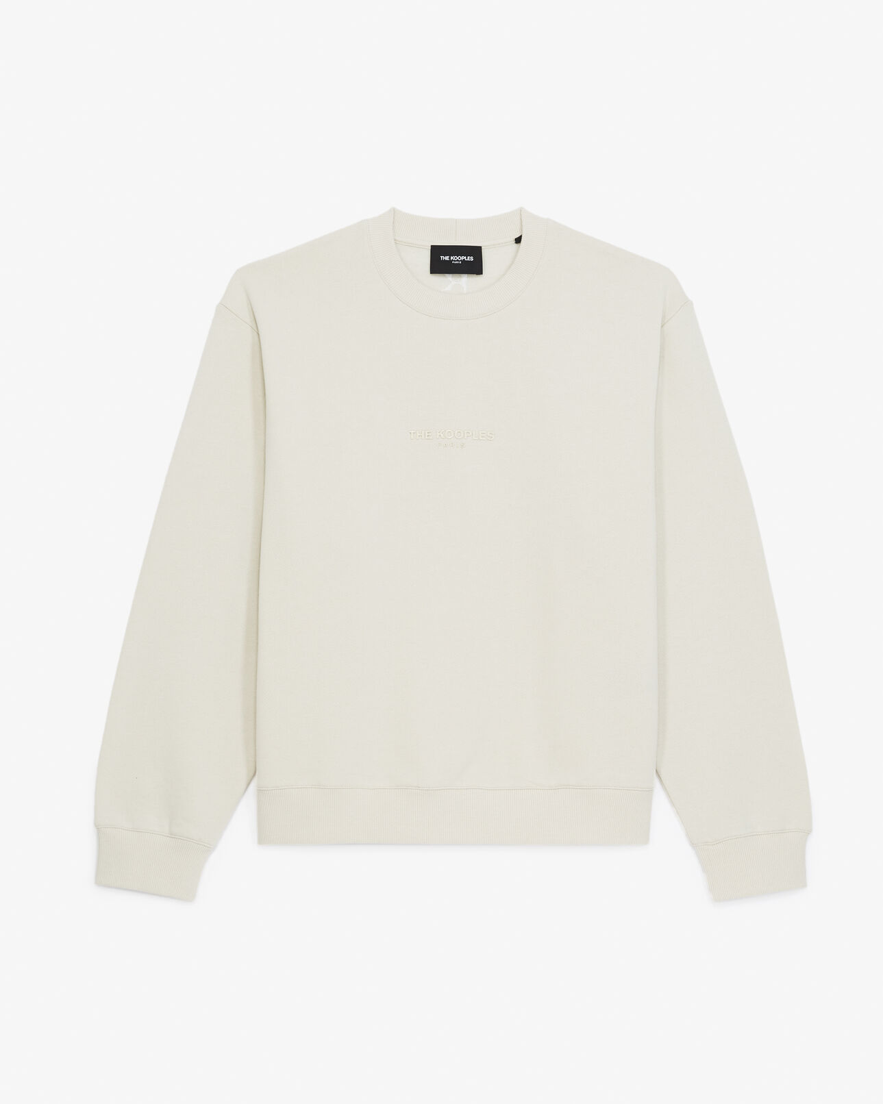 The Kooples MUJER ECRU sudadera blanco crudo algodón the kooples