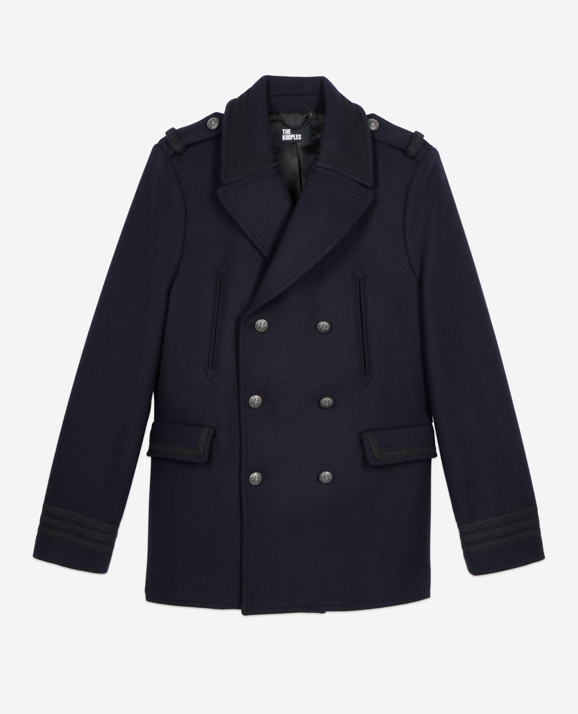 Caban style officier bleu marine, DARK NAVY, hi-res image number null