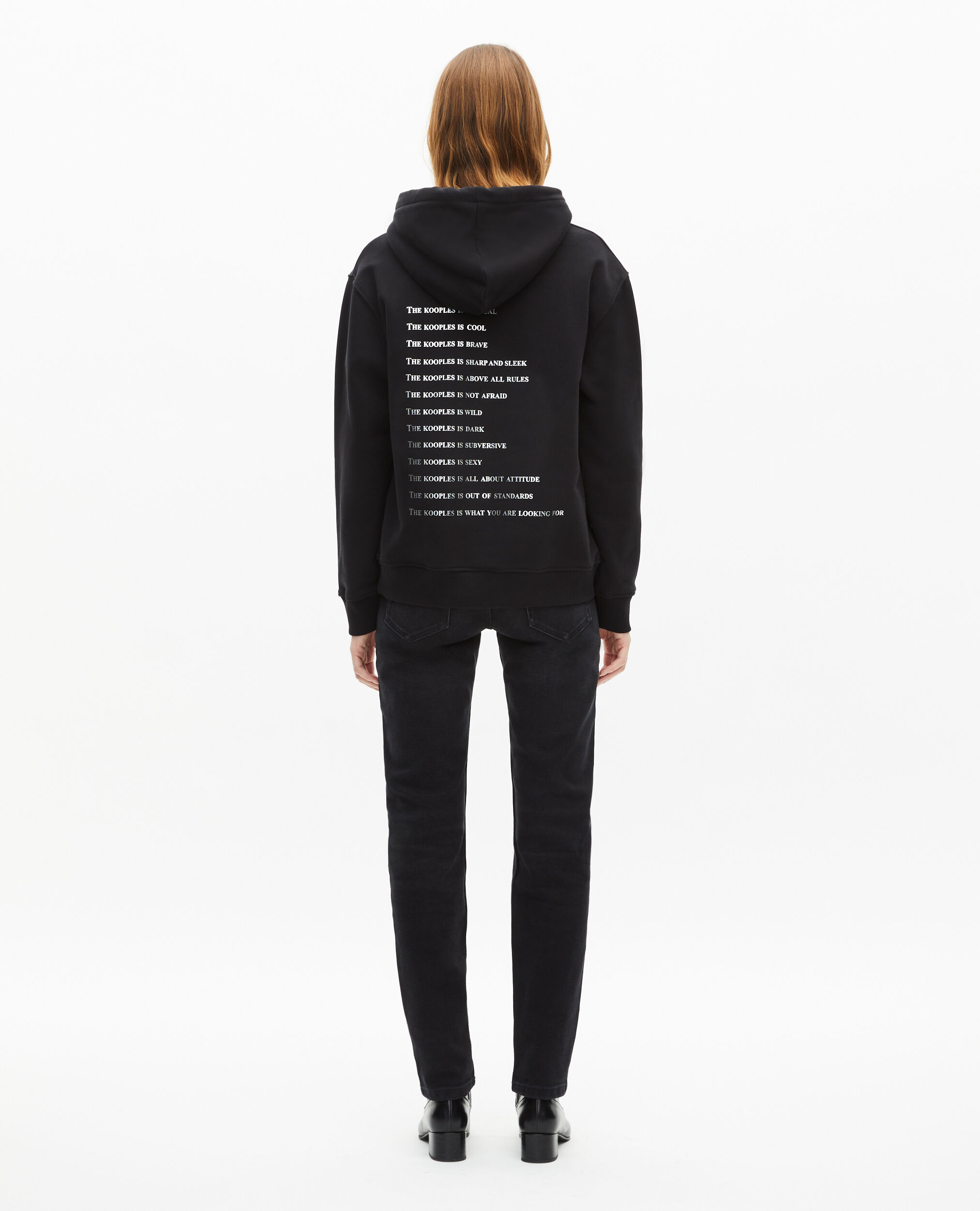 Sudadera capucha What is negra estrás, BLACK, hi-res image number null