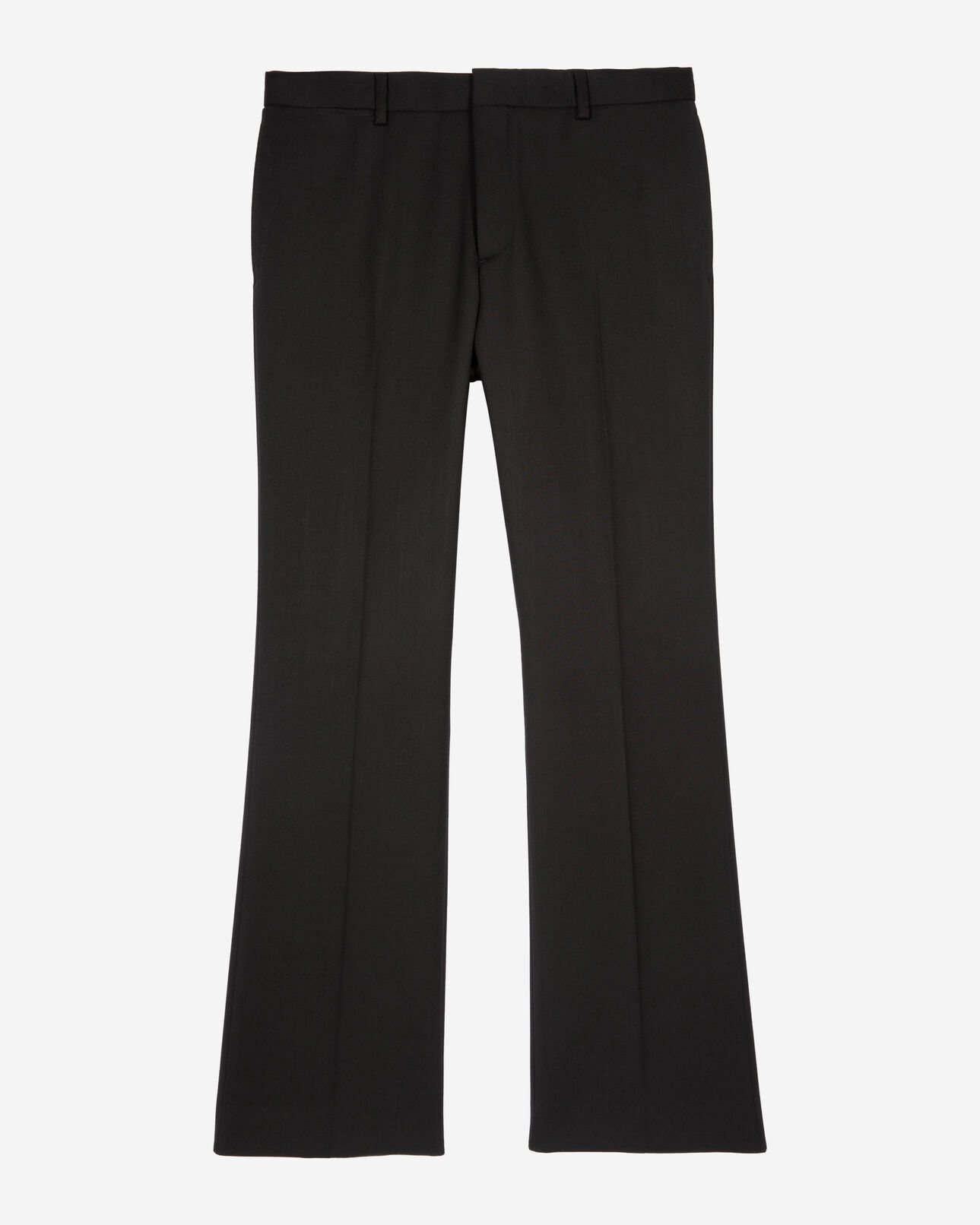 The Kooples HOMME BLACK pantalon droit en laine noir
