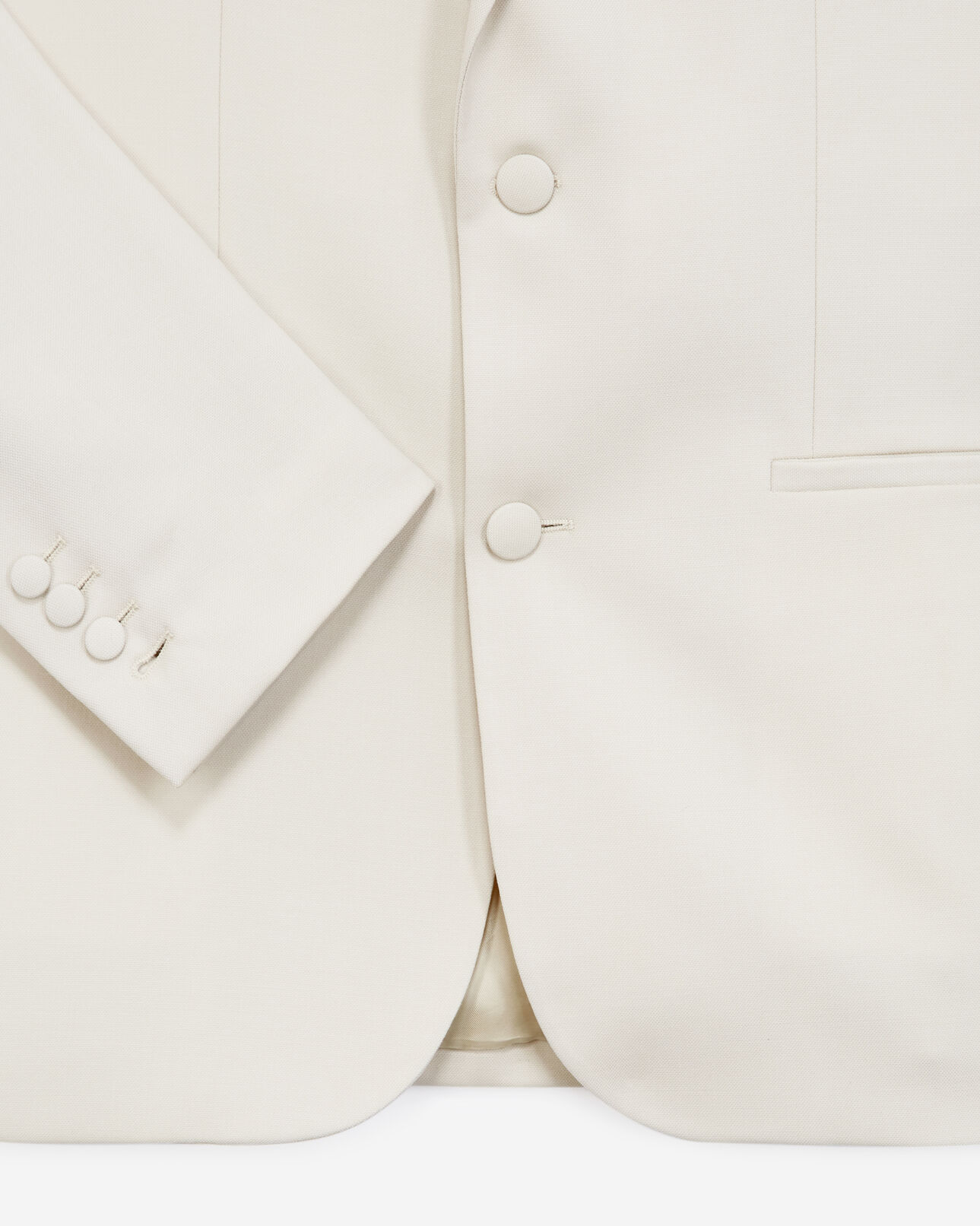 The Kooples MEN ECRU ecru jacket with covered buttons