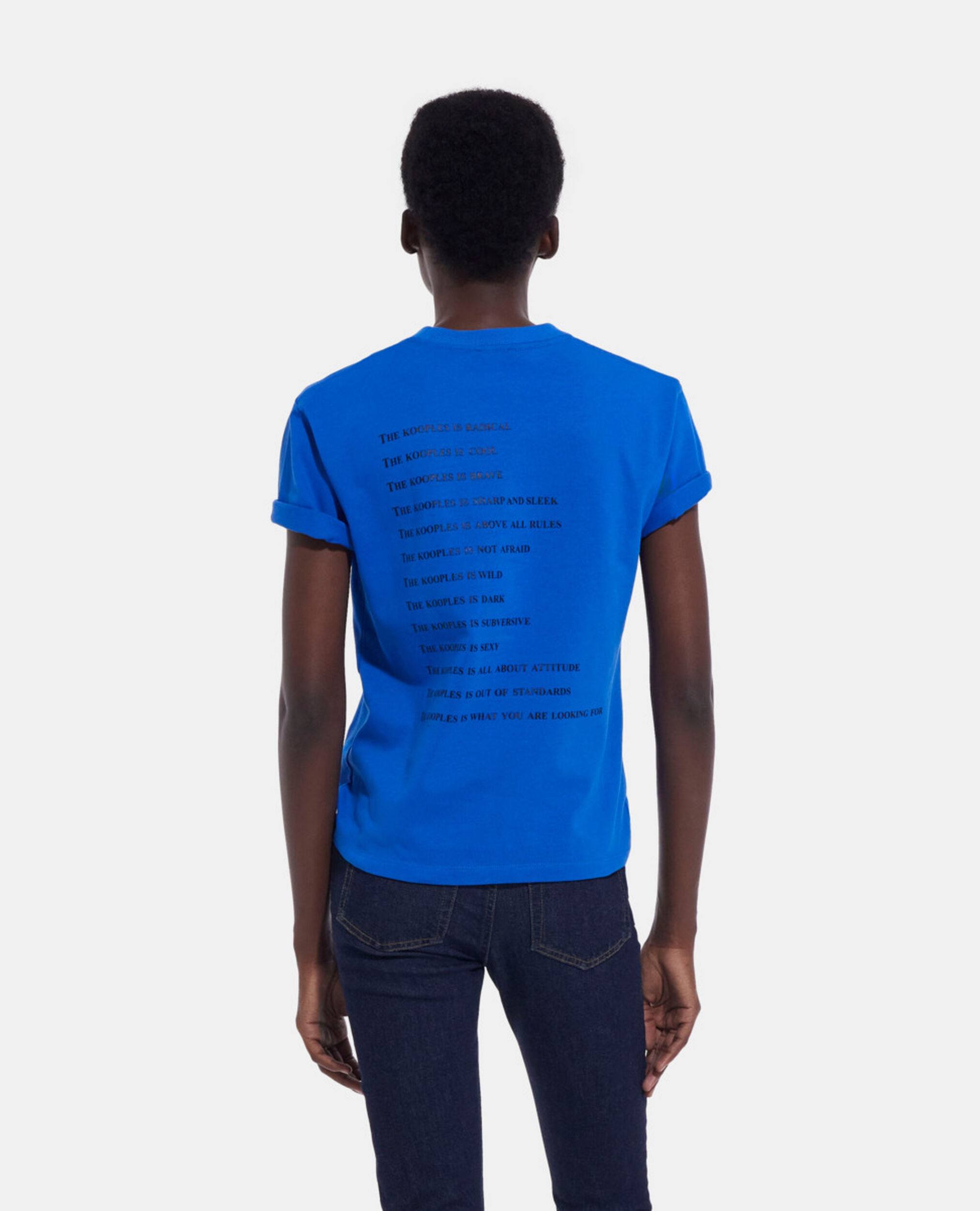 What is blue T-shirt, INK BLUE, hi-res image number null