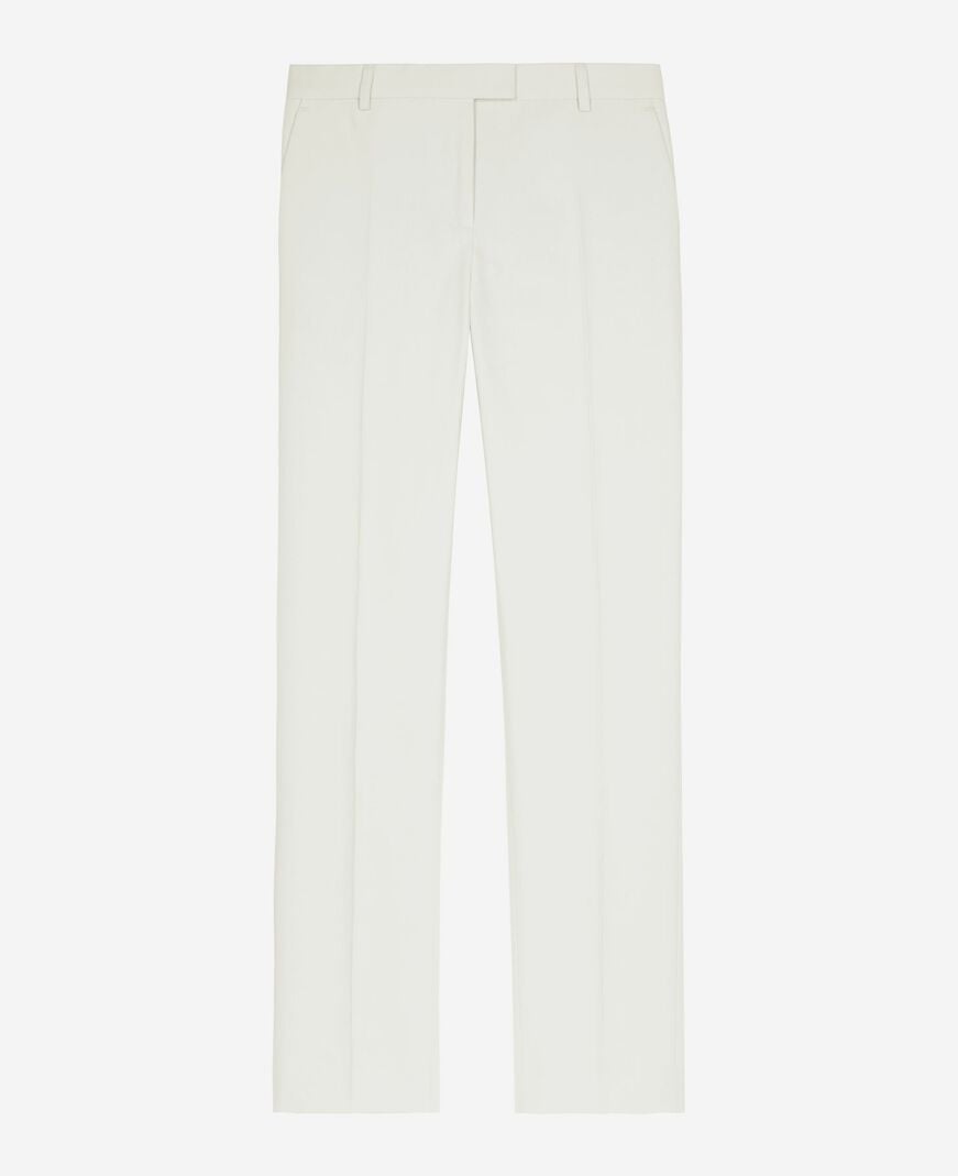 The Kooples FEMME WHITE pantalon costume large en coton ecru