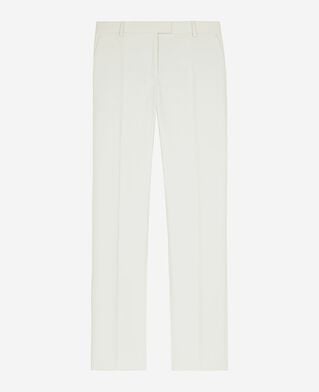 The Kooples FEMME WHITE pantalon costume large en coton ecru