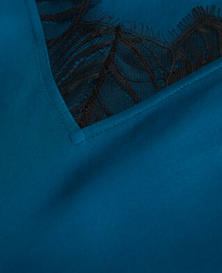 The Kooples F MEDIUM BLUE blue camisole with lace details