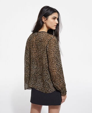 The Kooples MUJER LEOPARD top leopardo