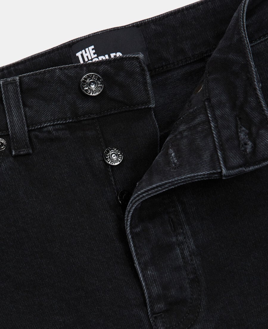 The Kooples MUJER BLACK WASHED vaqueros slim negros