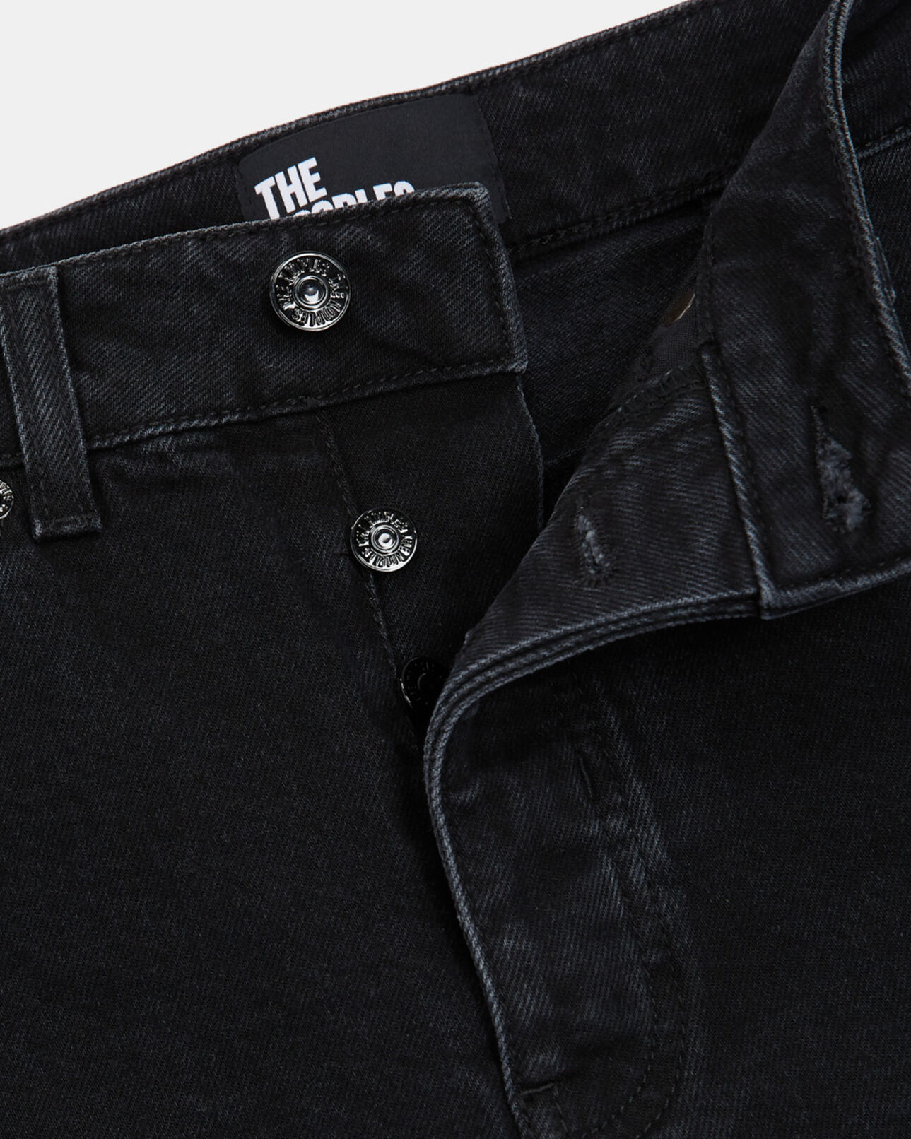 The Kooples FEMME BLACK WASHED jean slim noir