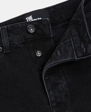 The Kooples MUJER BLACK WASHED vaqueros slim negros