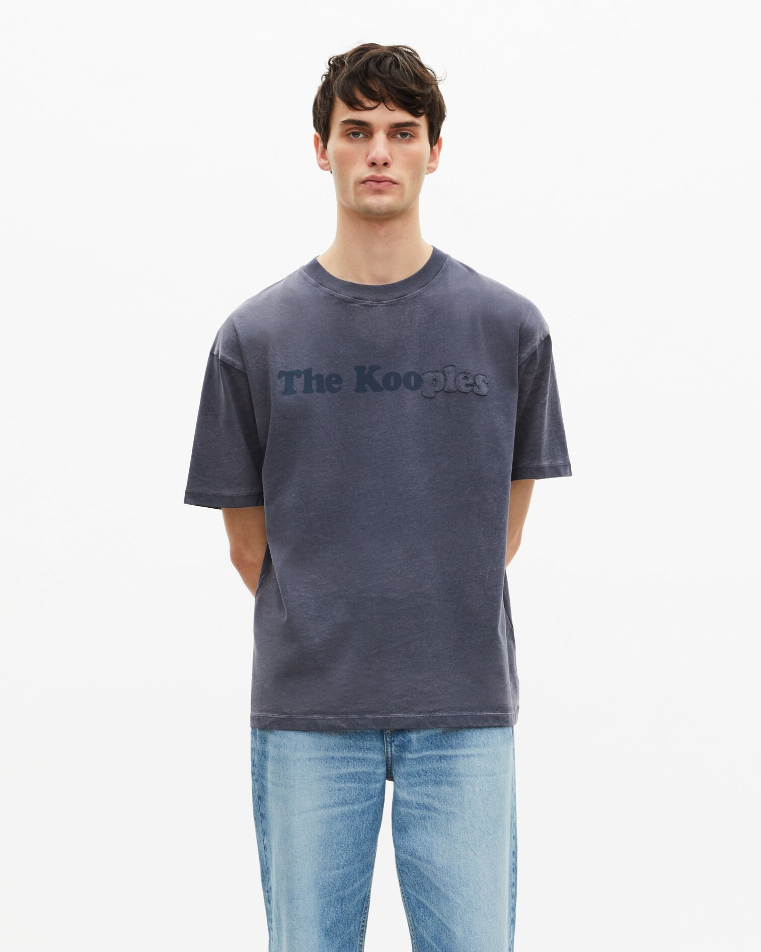 T-Shirt mit Marine-Logo, DARK NAVY, hi-res image number null